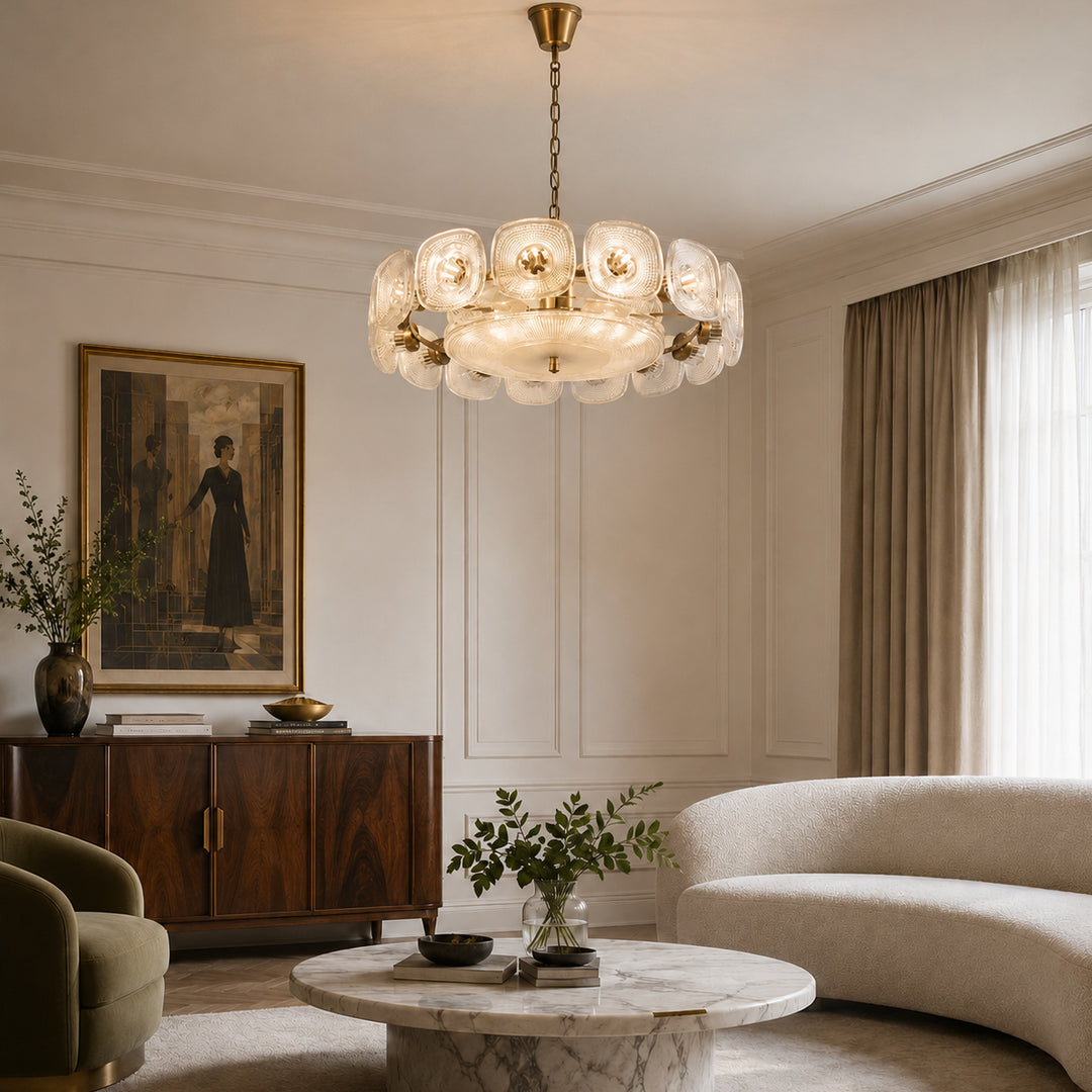 Olivra Murano Glass Chandelier 11