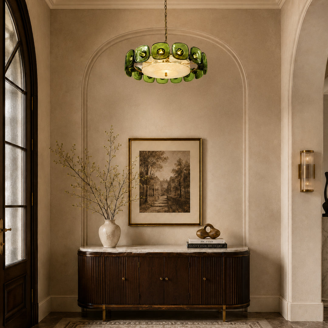 Olivra Murano Glass Chandelier 12