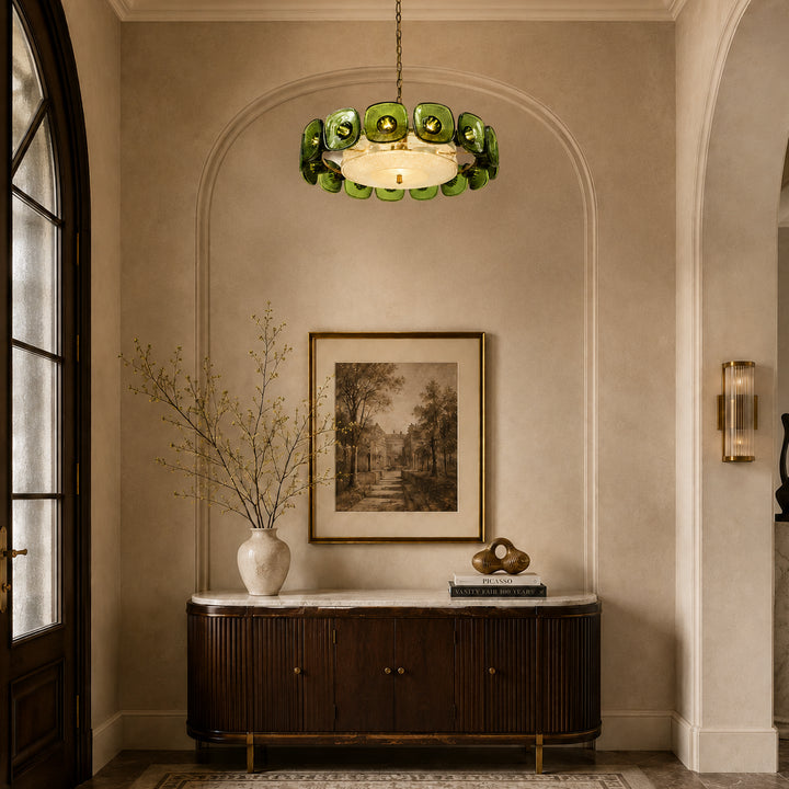 Olivra Murano Glass Chandelier 12