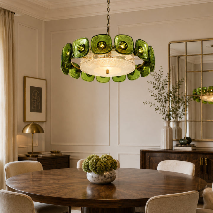 Olivra Murano Glass Chandelier 7