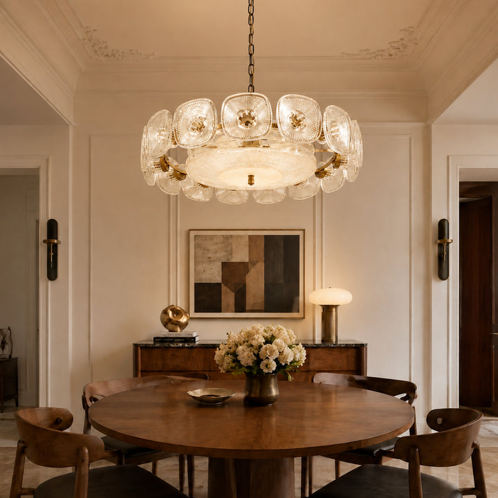 Olivra Murano Glass Chandelier 9