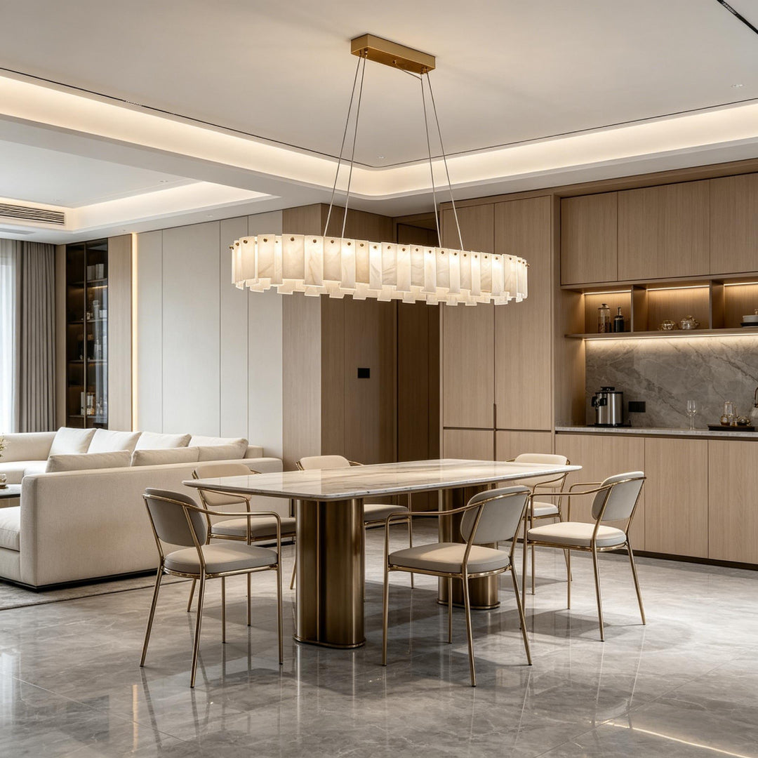 Onyx Linear Alabaster Chandelier 12