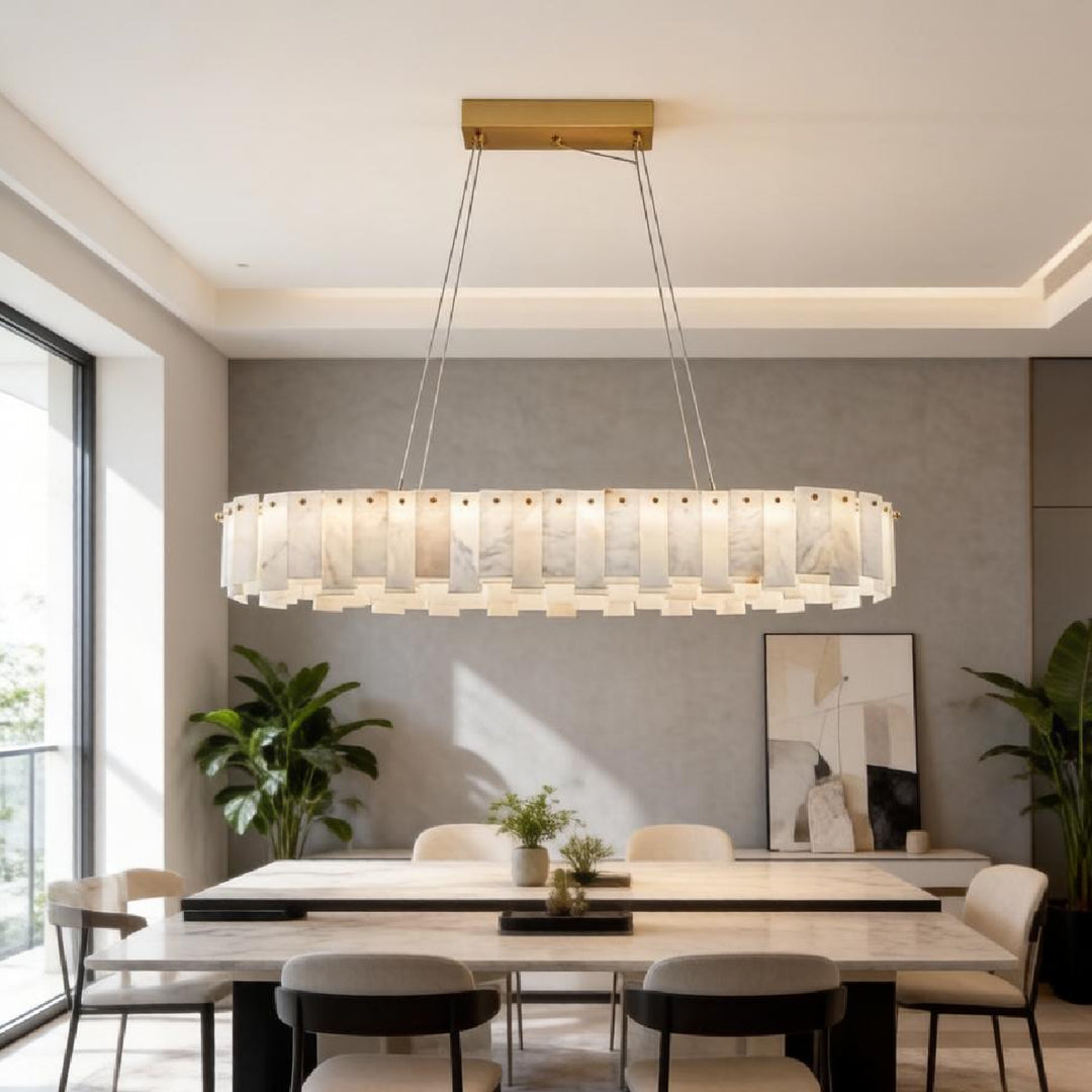 Onyx Linear Alabaster Chandelier 4