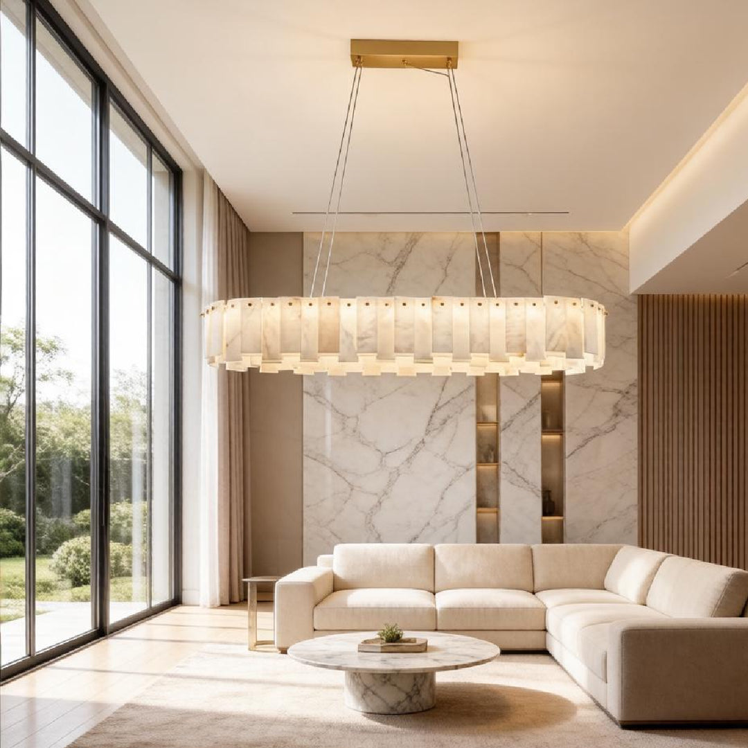 Onyx Linear Alabaster Chandelier 5