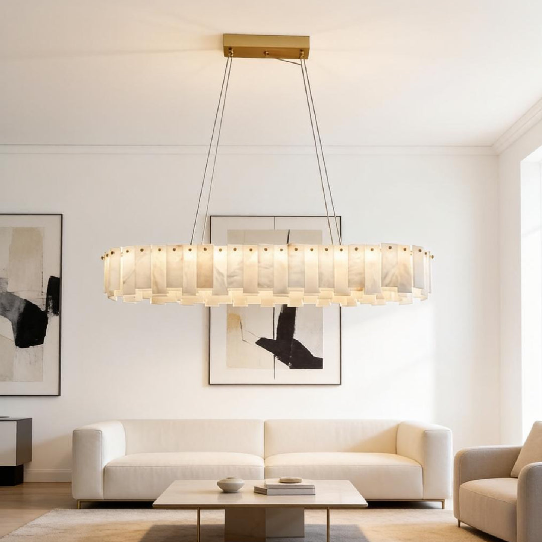 Onyx Linear Alabaster Chandelier 6