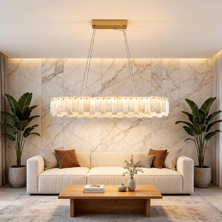 Onyx Linear Alabaster Chandelier 7