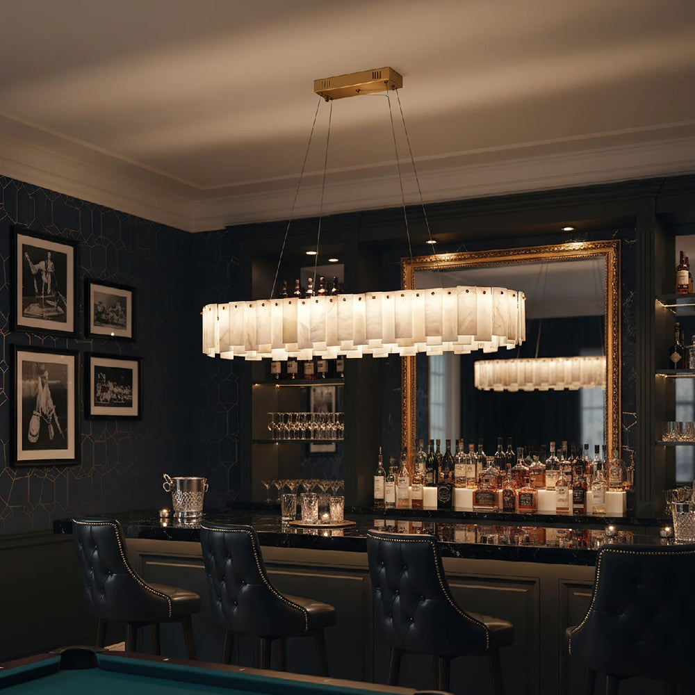 Onyx Linear Alabaster Chandelier 8