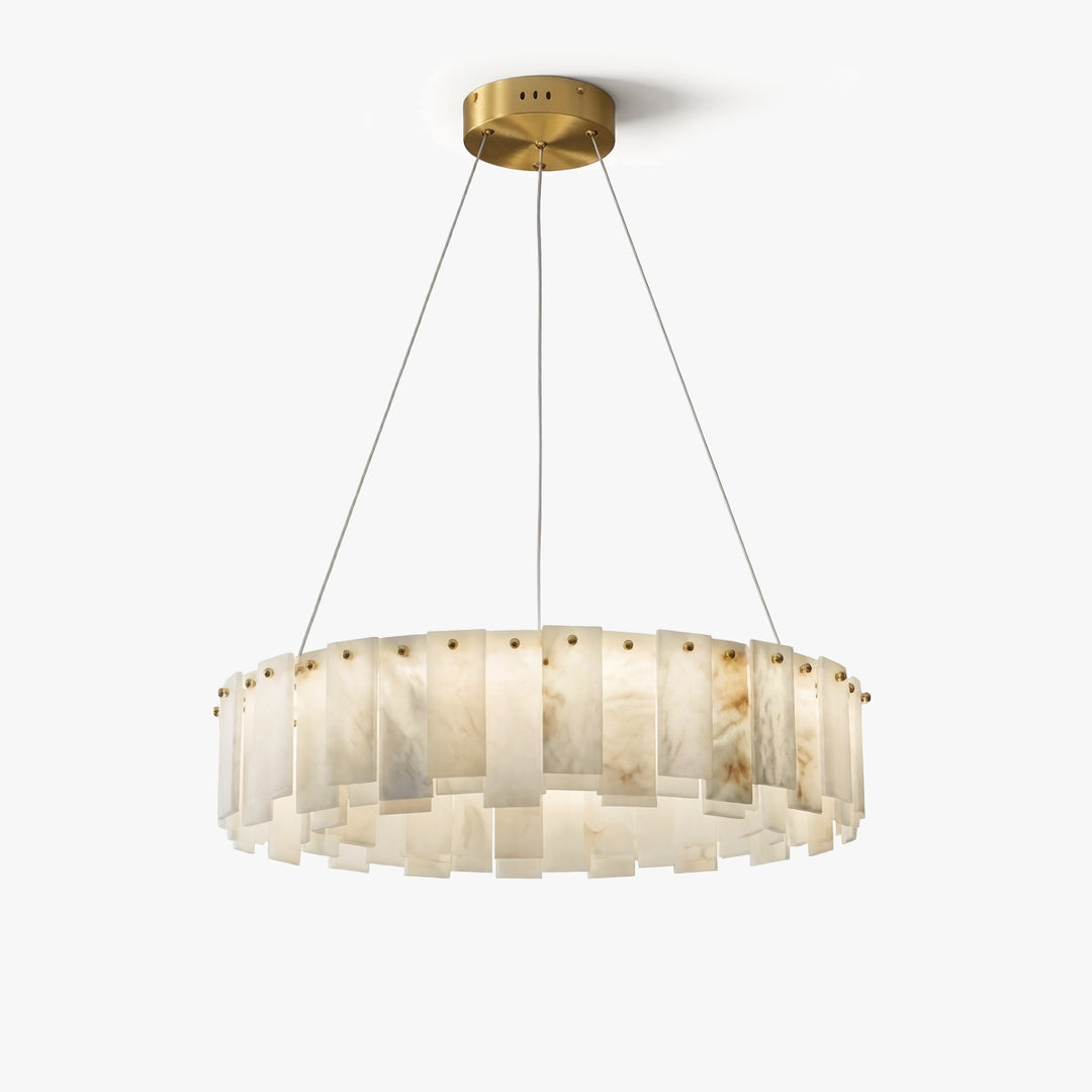  Onyx Ring Alabaster Chandelier 1