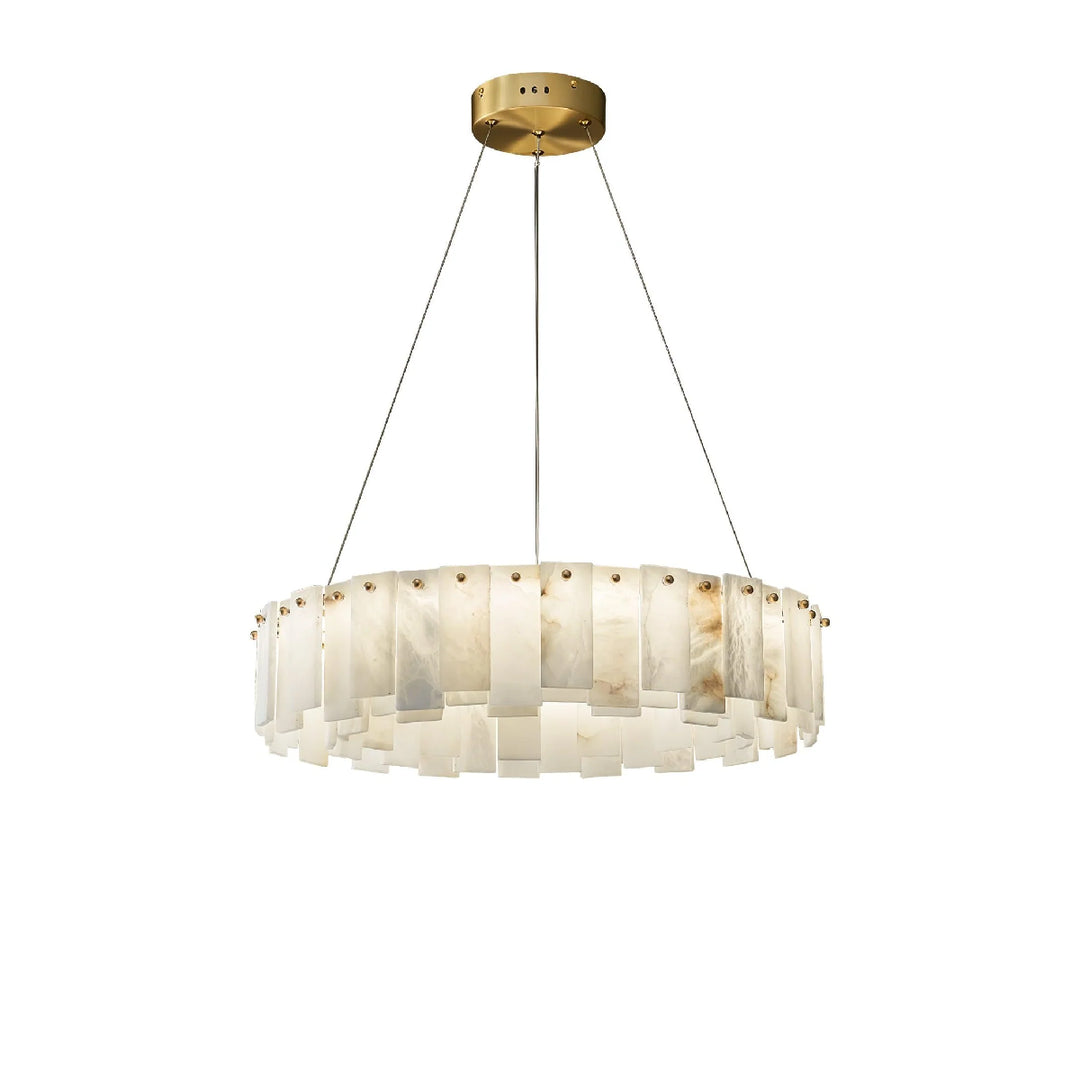  Onyx Ring Alabaster Chandelier 2