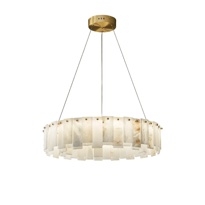  Onyx Ring Alabaster Chandelier 3