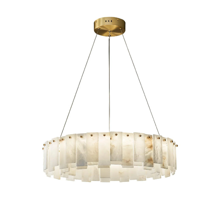  Onyx Ring Alabaster Chandelier 4