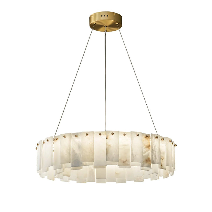  Onyx Ring Alabaster Chandelier 5