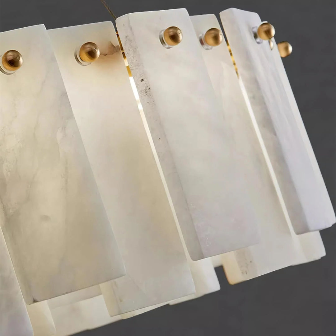 Onyx Ring Double Alabaster Chandelier 11