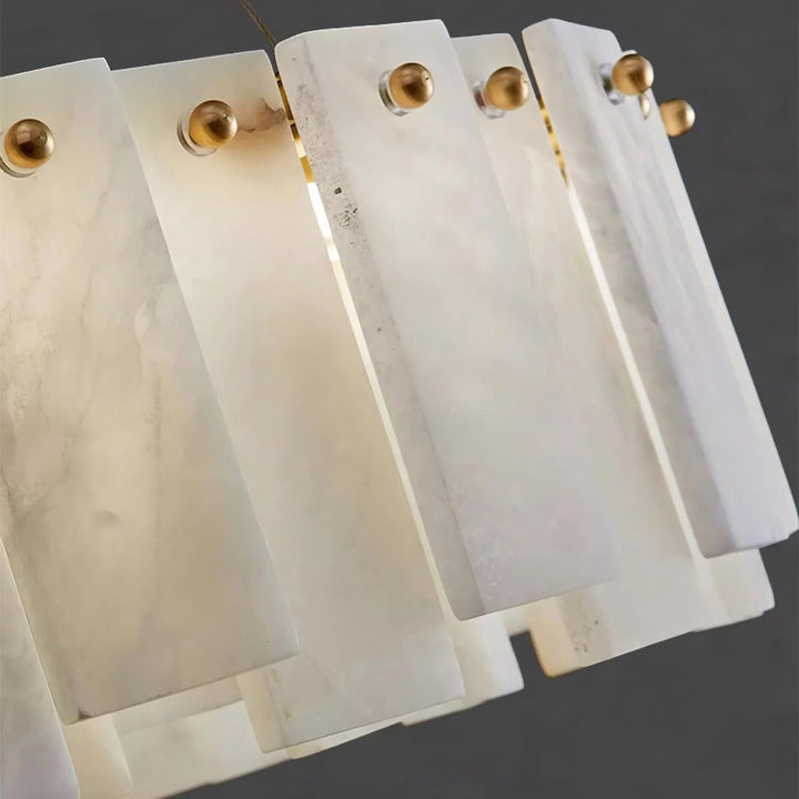 Onyx Ring Double Alabaster Chandelier 11