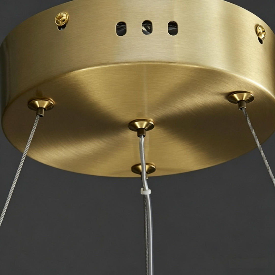 Onyx Ring Double Alabaster Chandelier 8