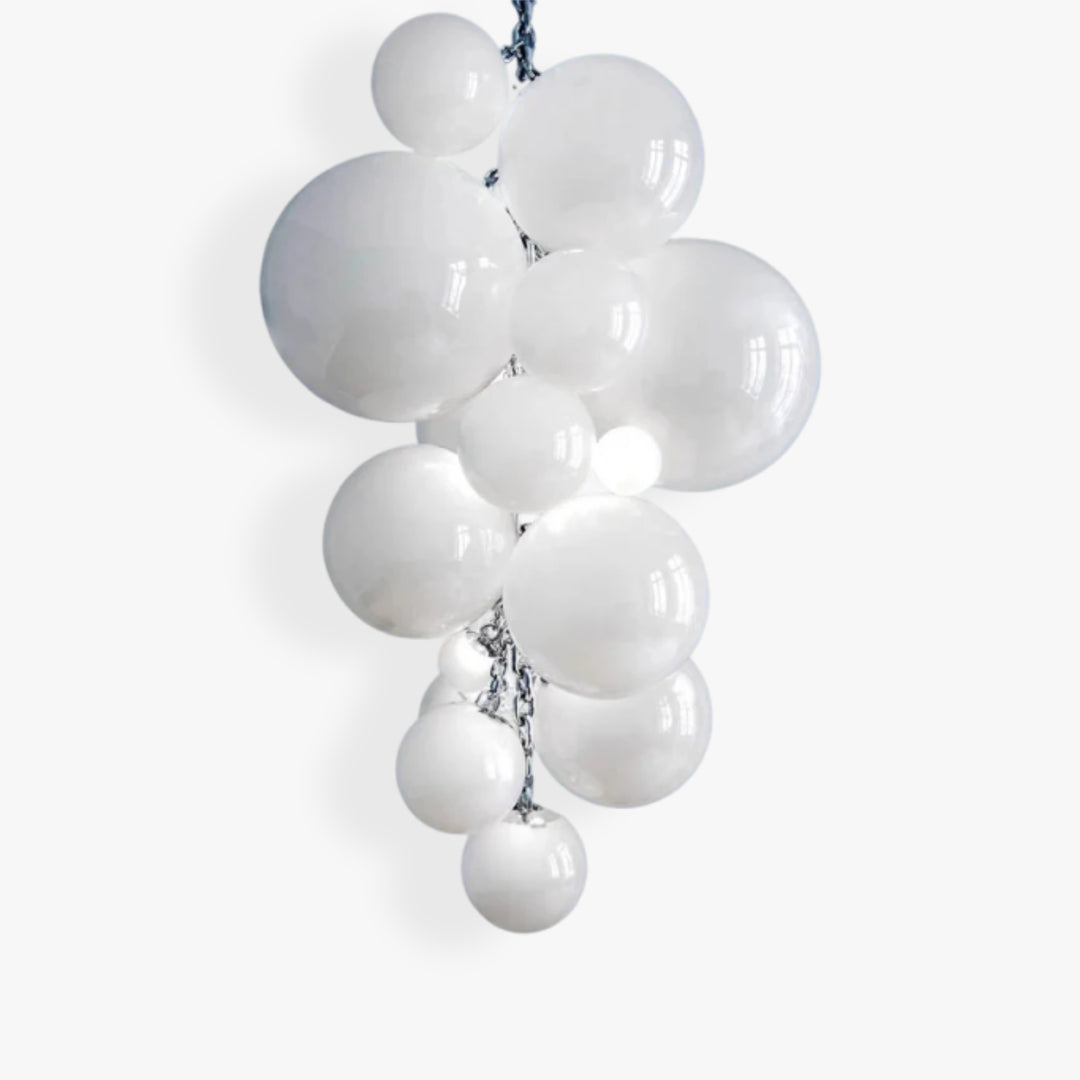 Opaline Murano Glass Chandelier 1