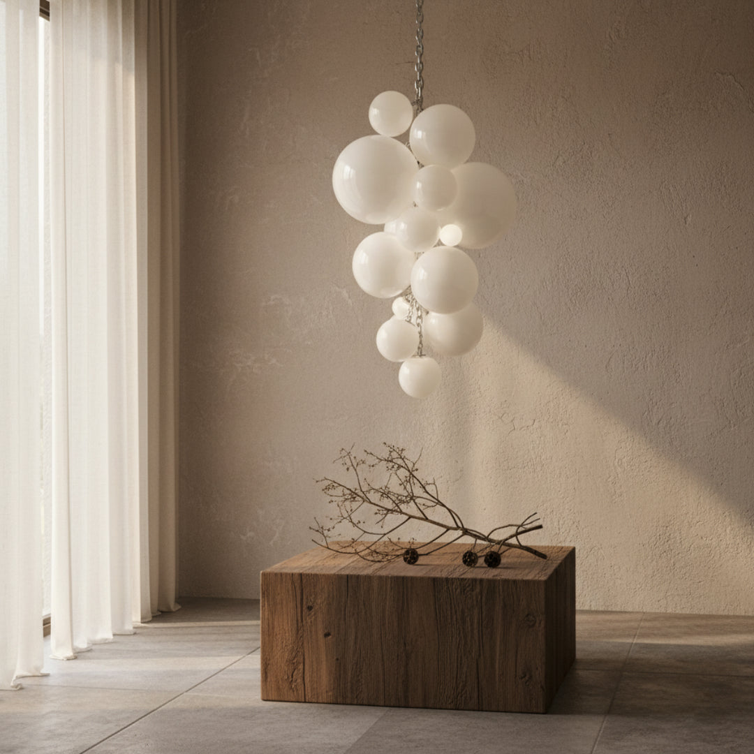 Opaline Murano Glass Chandelier 15