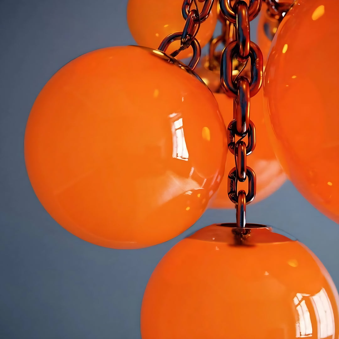 Opaline Murano Glass Chandelier 19