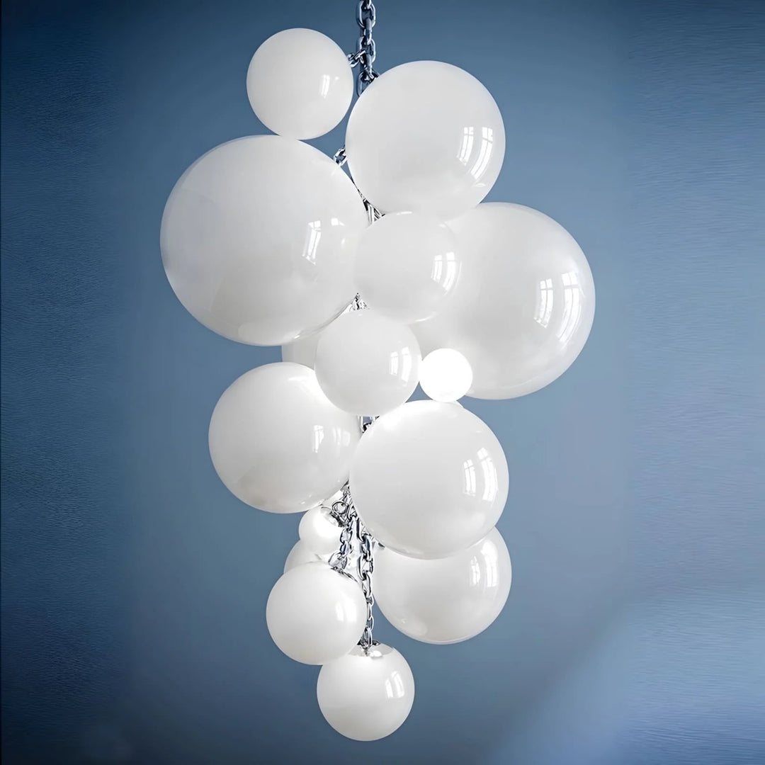Opaline Murano Glass Chandelier 2