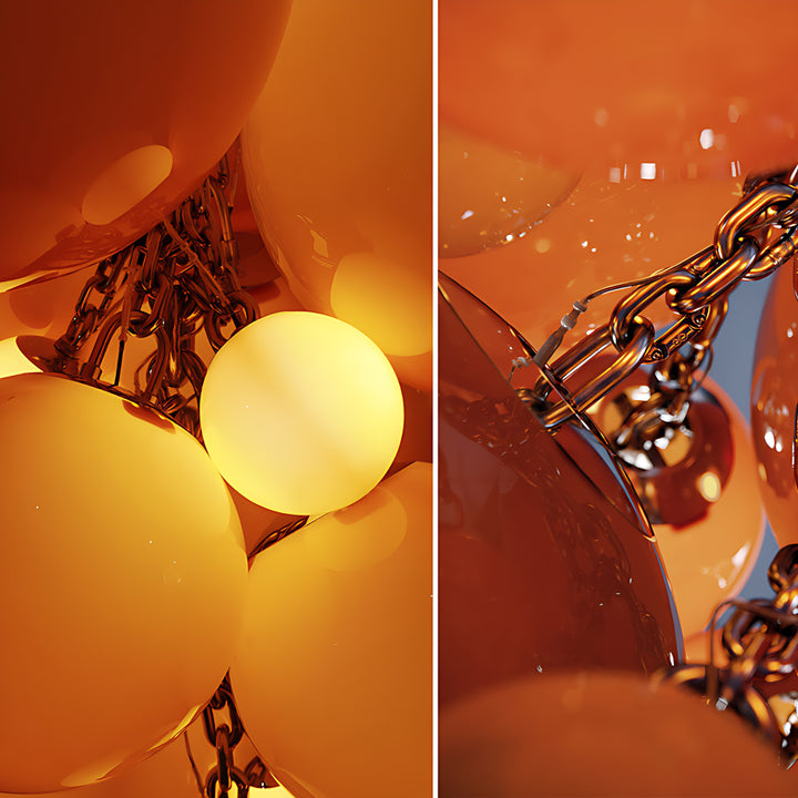 Opaline Murano Glass Chandelier 20