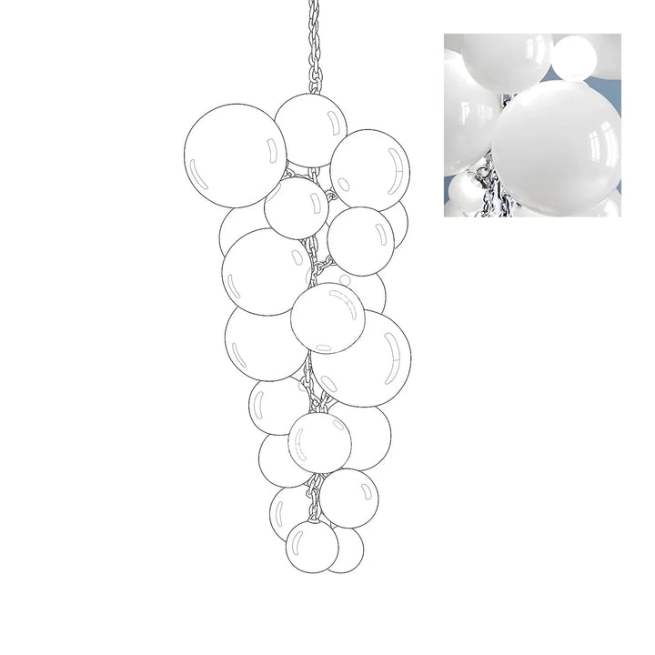 Opaline Murano Glass Chandelier 9