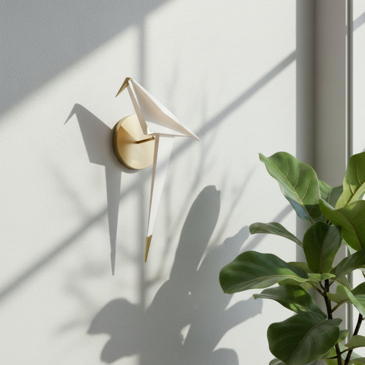 Origami Bird Wall Sconce