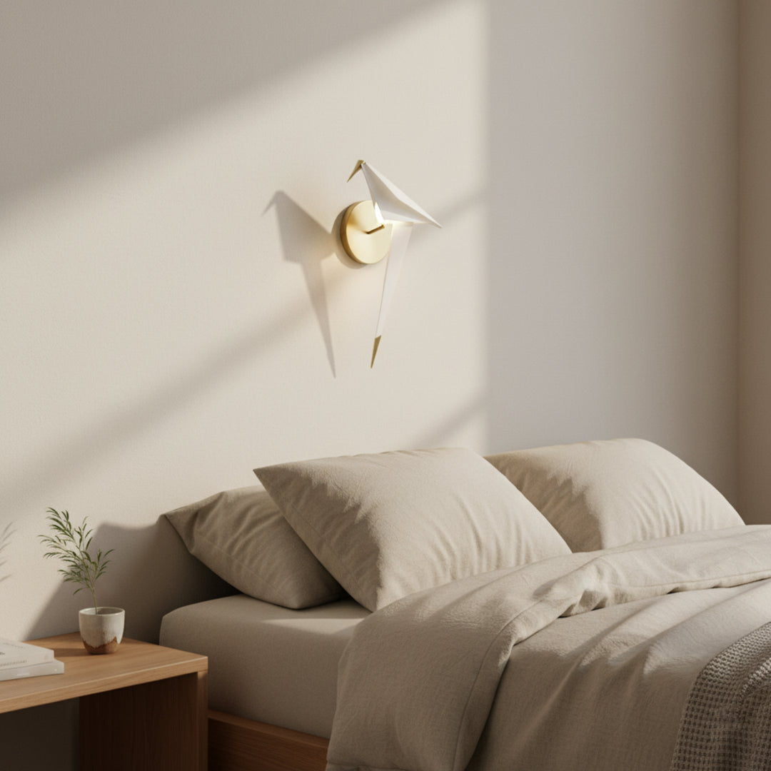 Origami Bird Wall Sconce