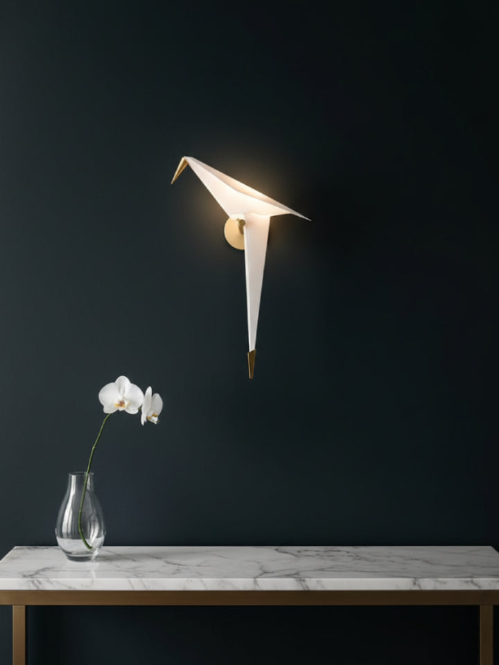 Origami Bird Wall Sconce