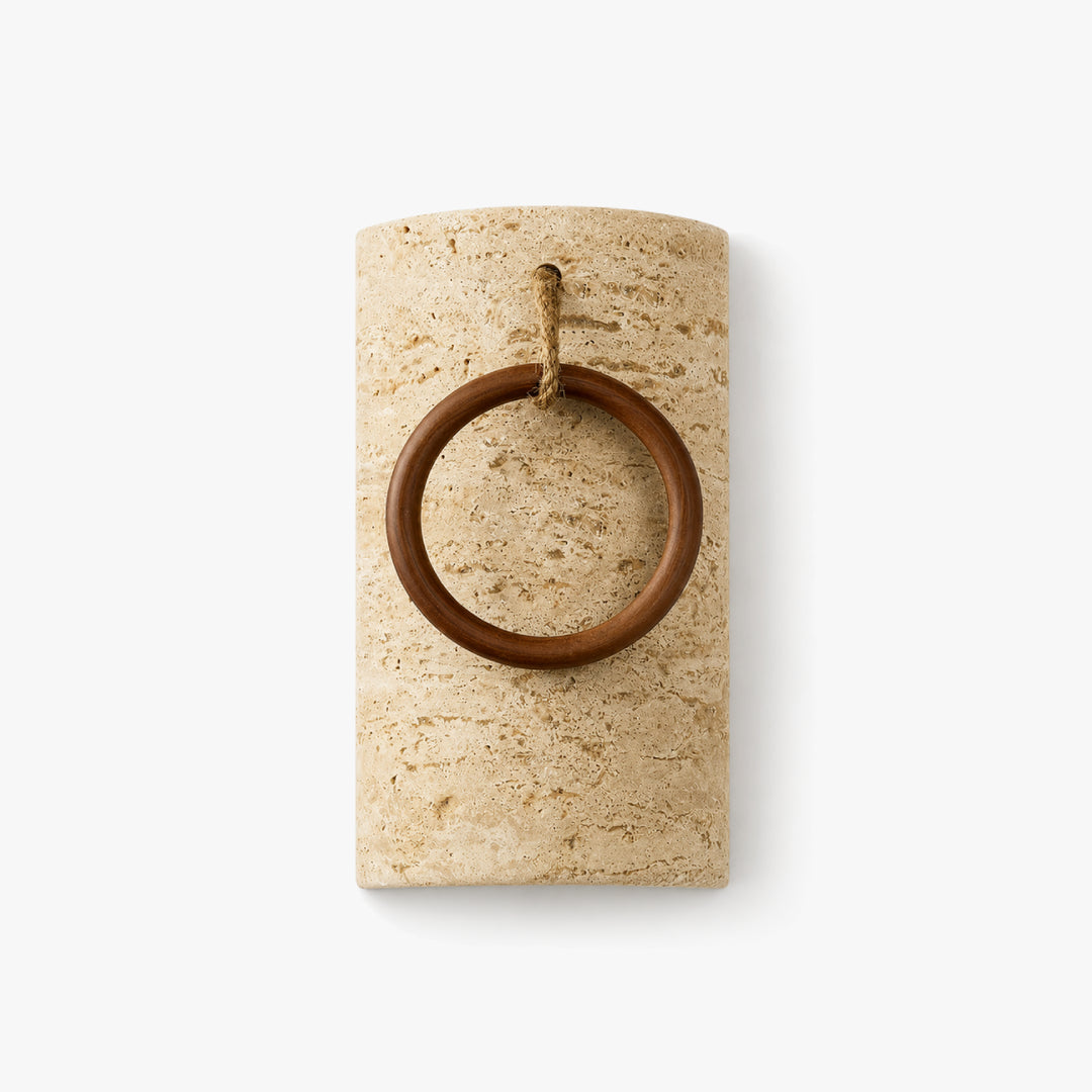 Orlena Travertine Ring Wall Lamp 6