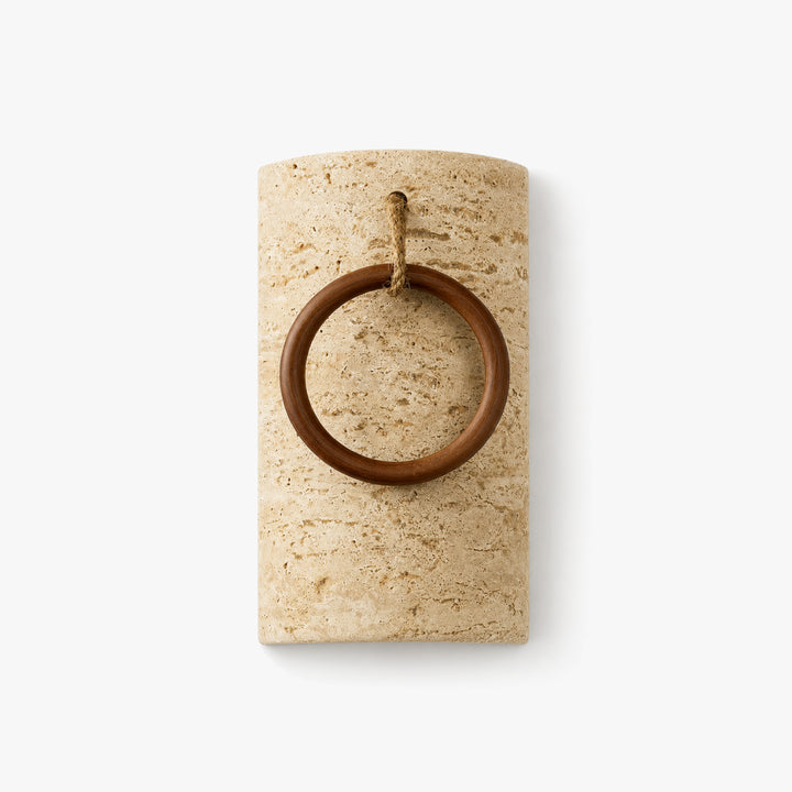 Orlena Travertine Ring Wall Lamp 6