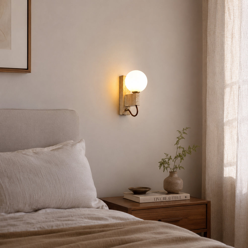Orvelune Travertine Wall Lamp 3