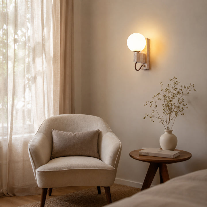 Orvelune Travertine Wall Lamp 4
