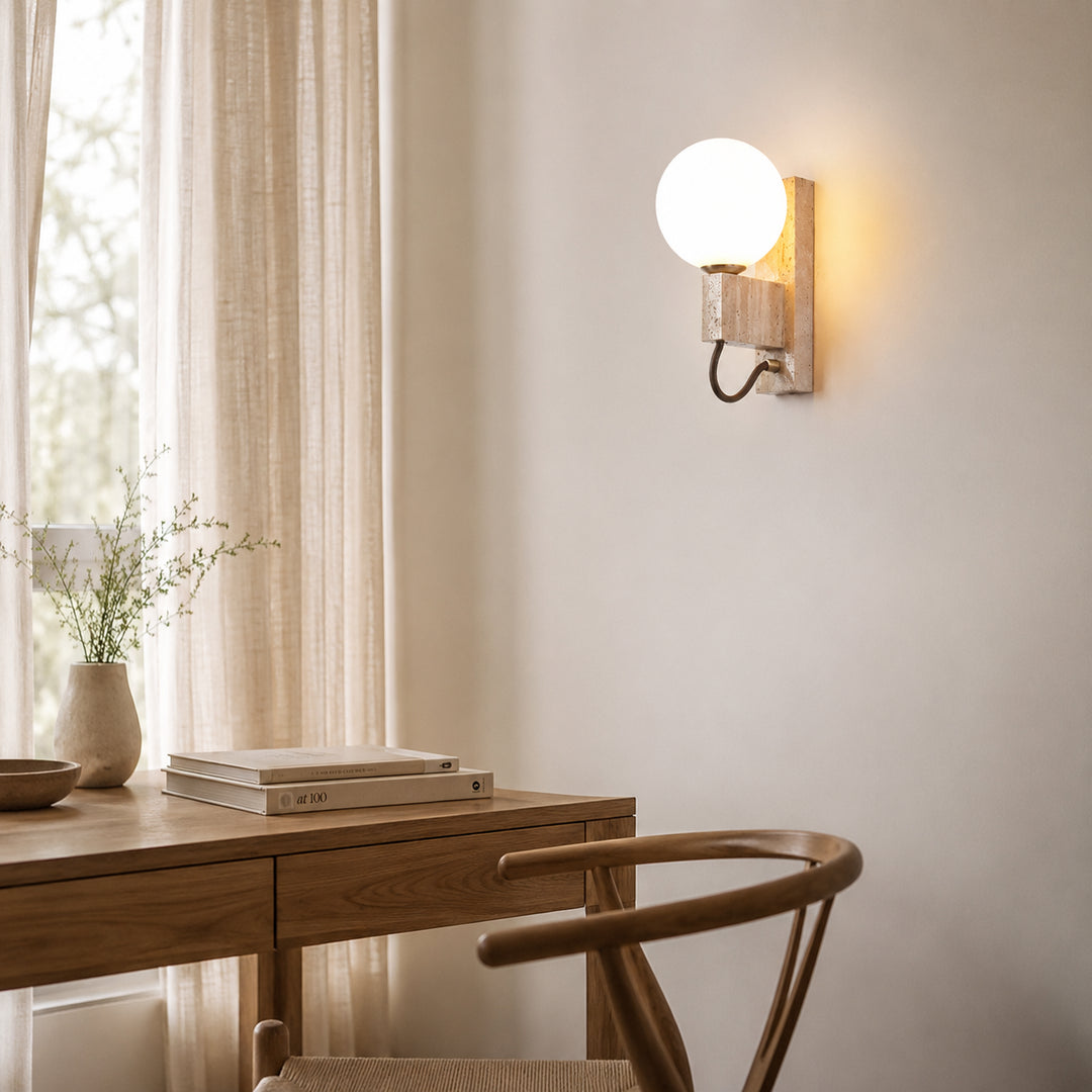 Orvelune Travertine Wall Lamp 5