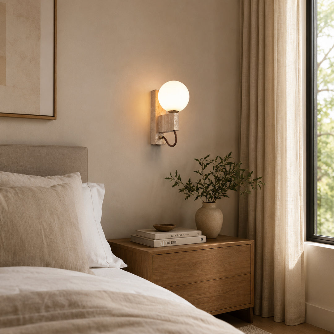 Orvelune Travertine Wall Lamp 6