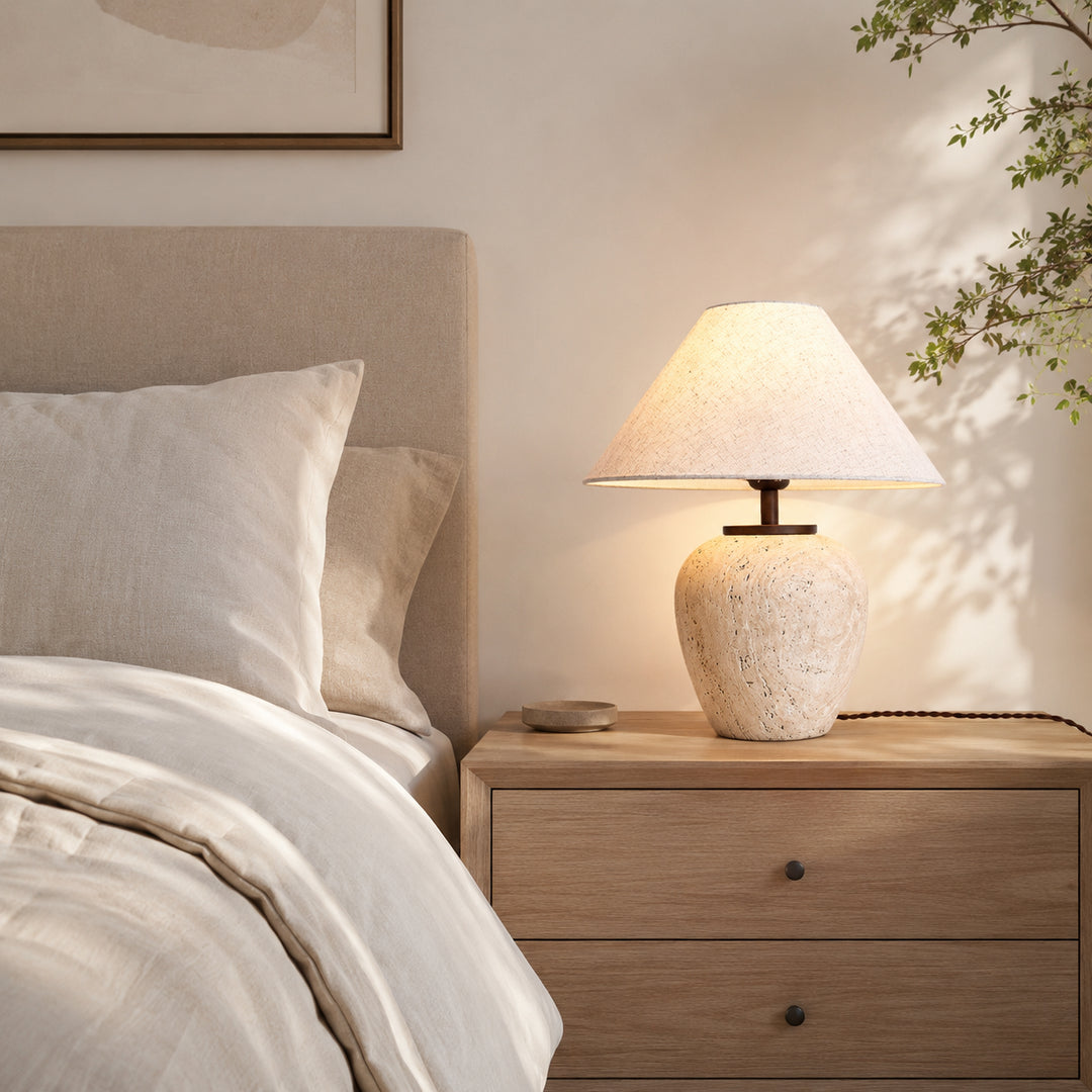 Orvesa Travertine Table Lamp 1