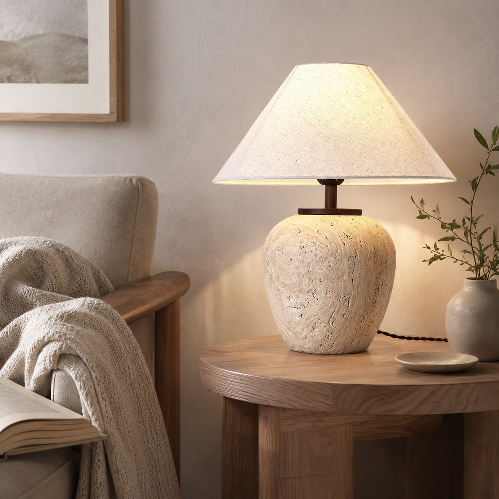 Orvesa Travertine Table Lamp 4