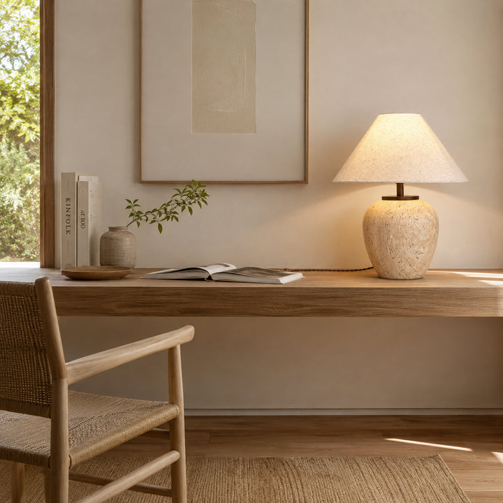 Orvesa Travertine Table Lamp 5
