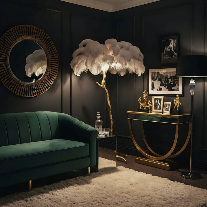 Ostrich Feather Floor Lamp 13