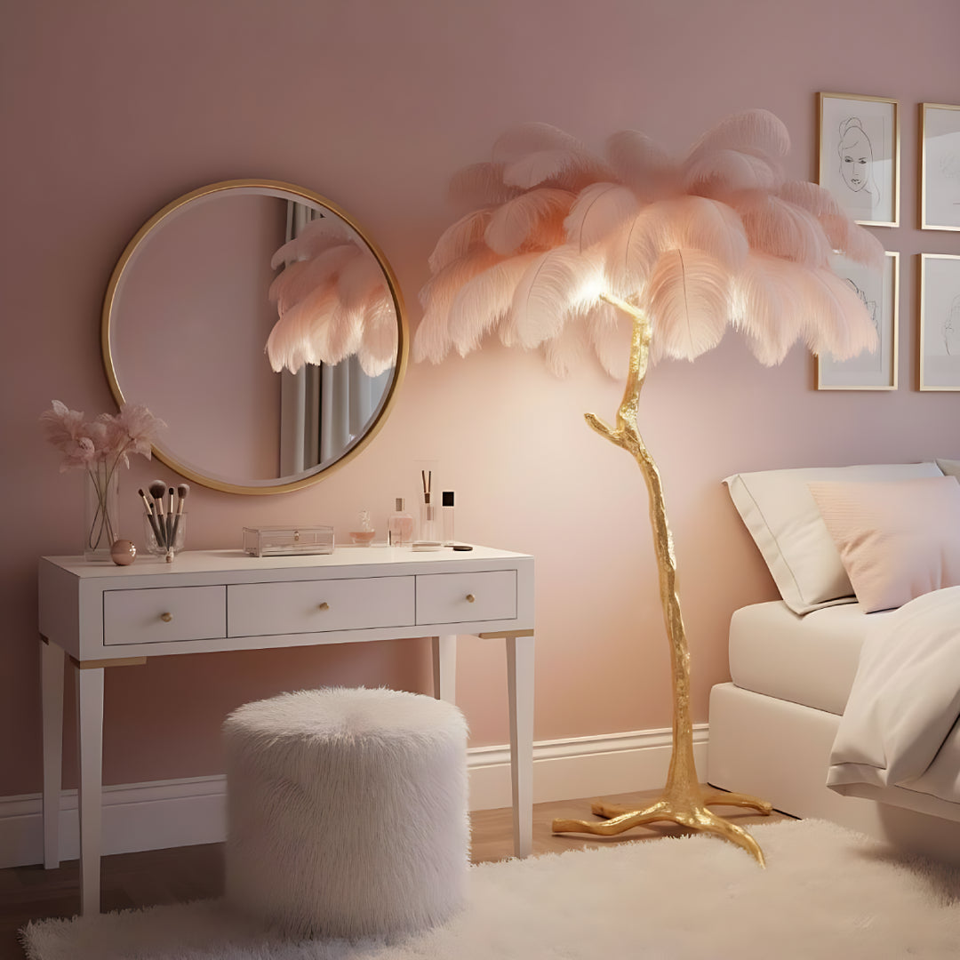 Ostrich Feather Floor Lamp 15