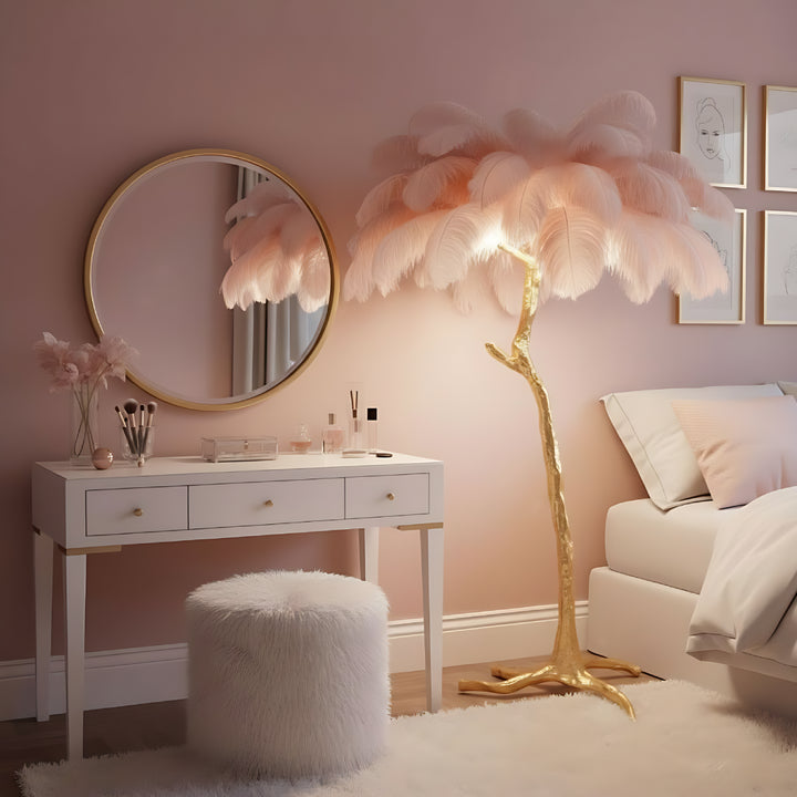 Ostrich Feather Floor Lamp 15