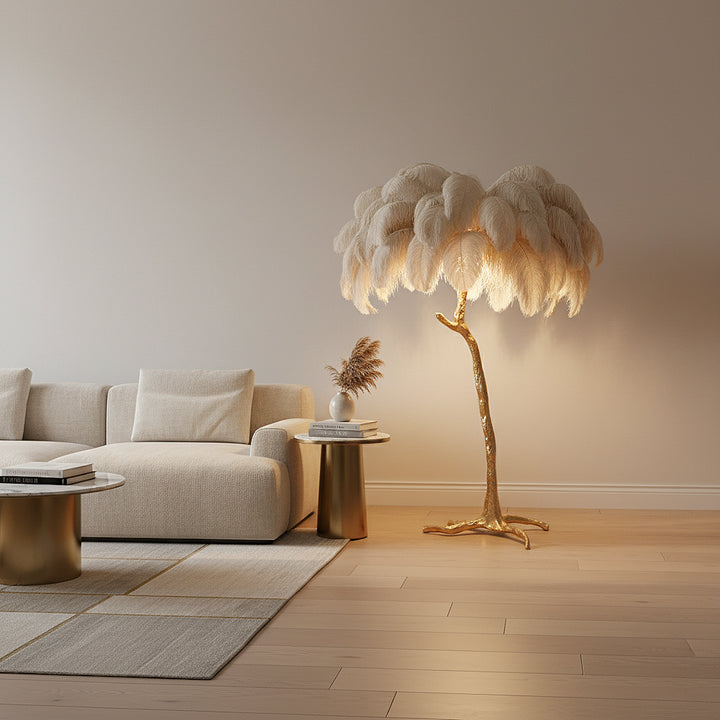 Ostrich Feather Floor Lamp 16