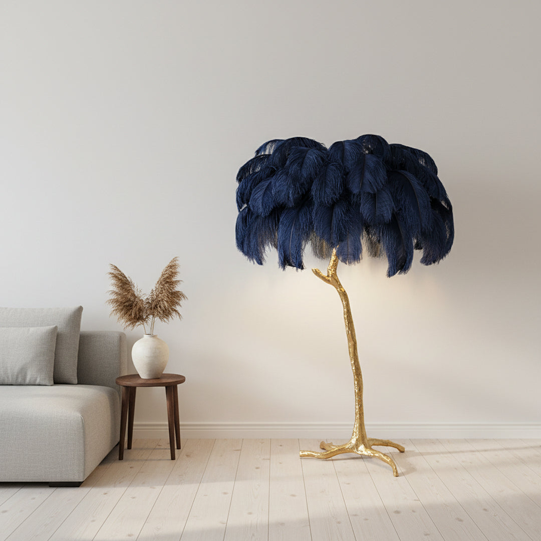 Ostrich Feather Floor Lamp 18