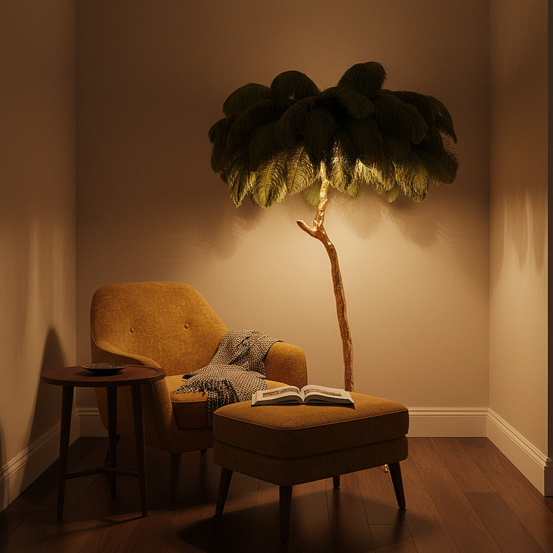 Ostrich Feather Floor Lamp 19