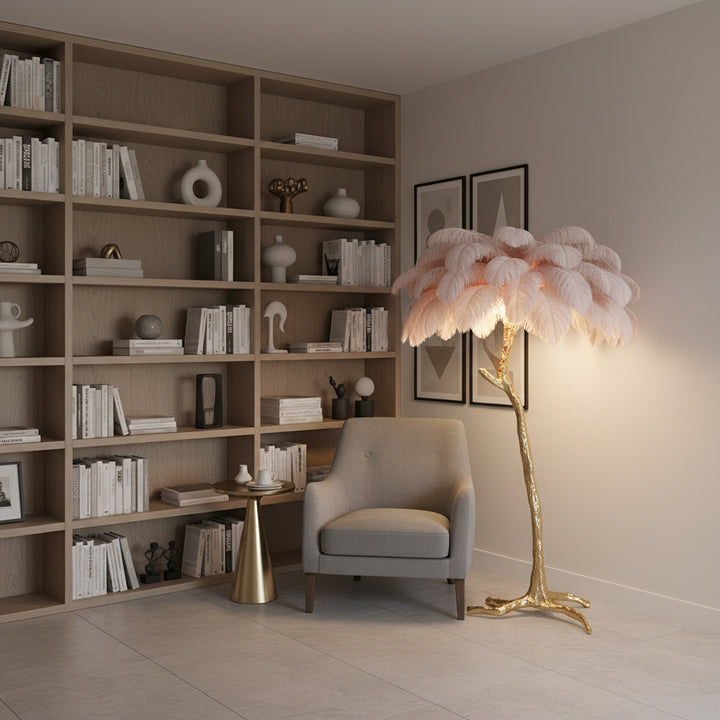 Ostrich Feather Floor Lamp 20