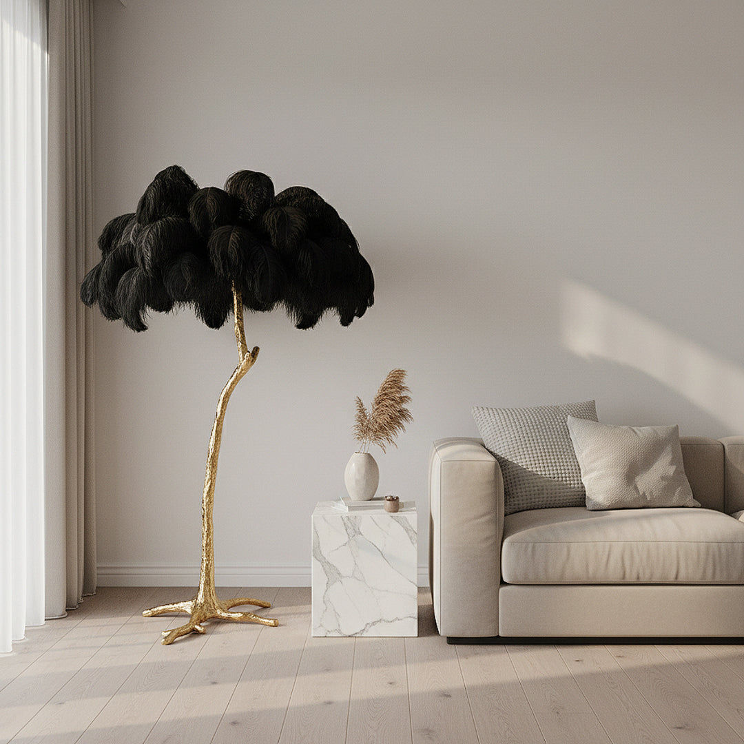 Ostrich Feather Floor Lamp 21