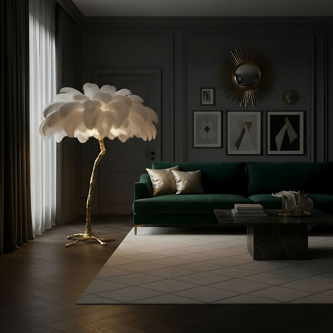 Ostrich Feather Floor Lamp 22