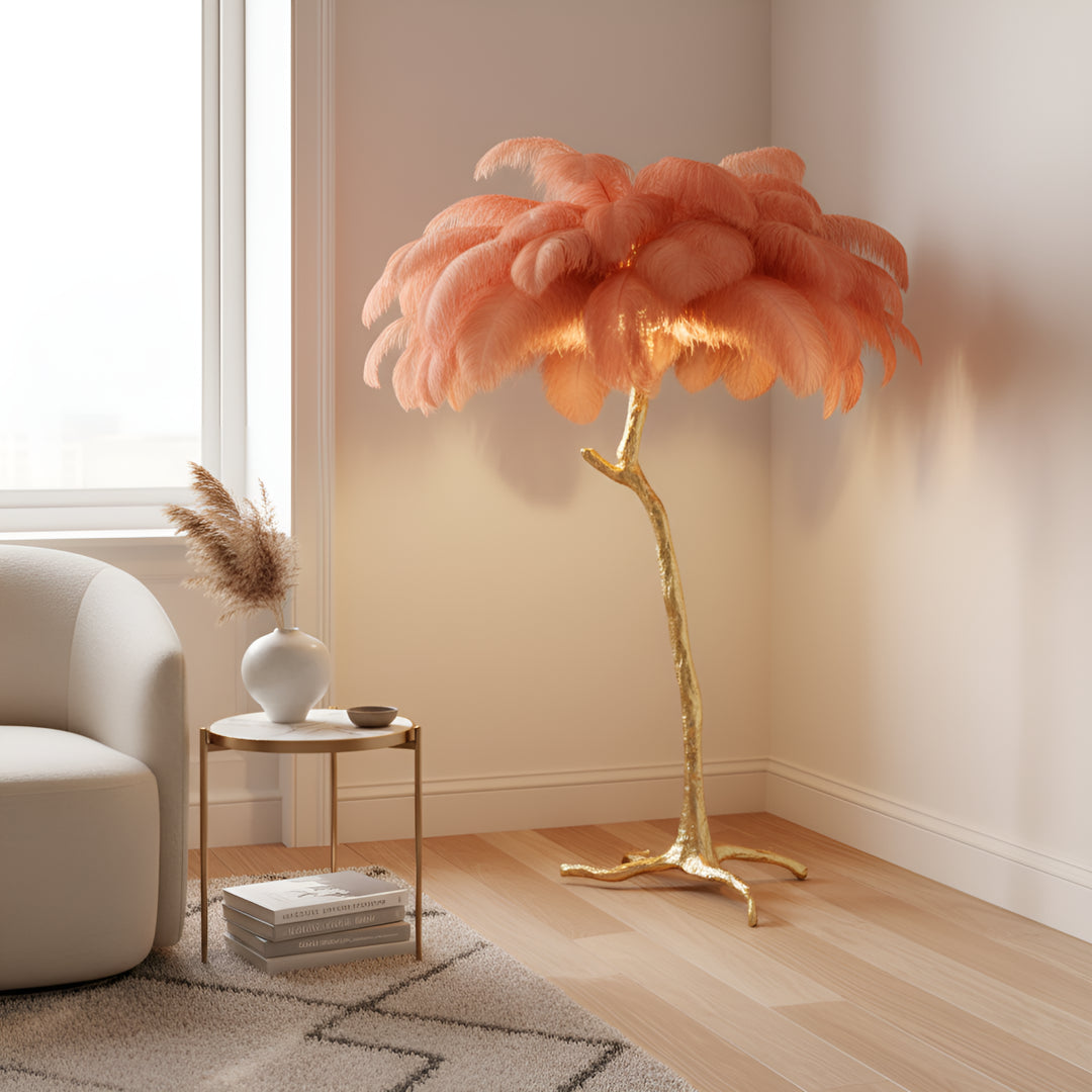 Ostrich Feather Floor Lamp 23