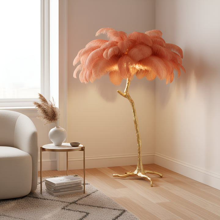 Ostrich Feather Floor Lamp 23