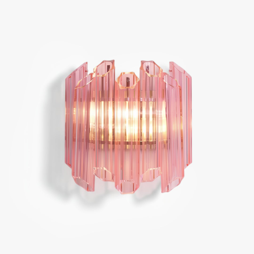 Palermo Pink Murano Glass Wall Light 1
