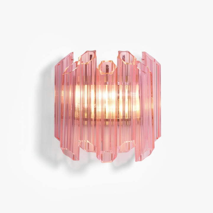 Palermo Pink Murano Glass Wall Light 1